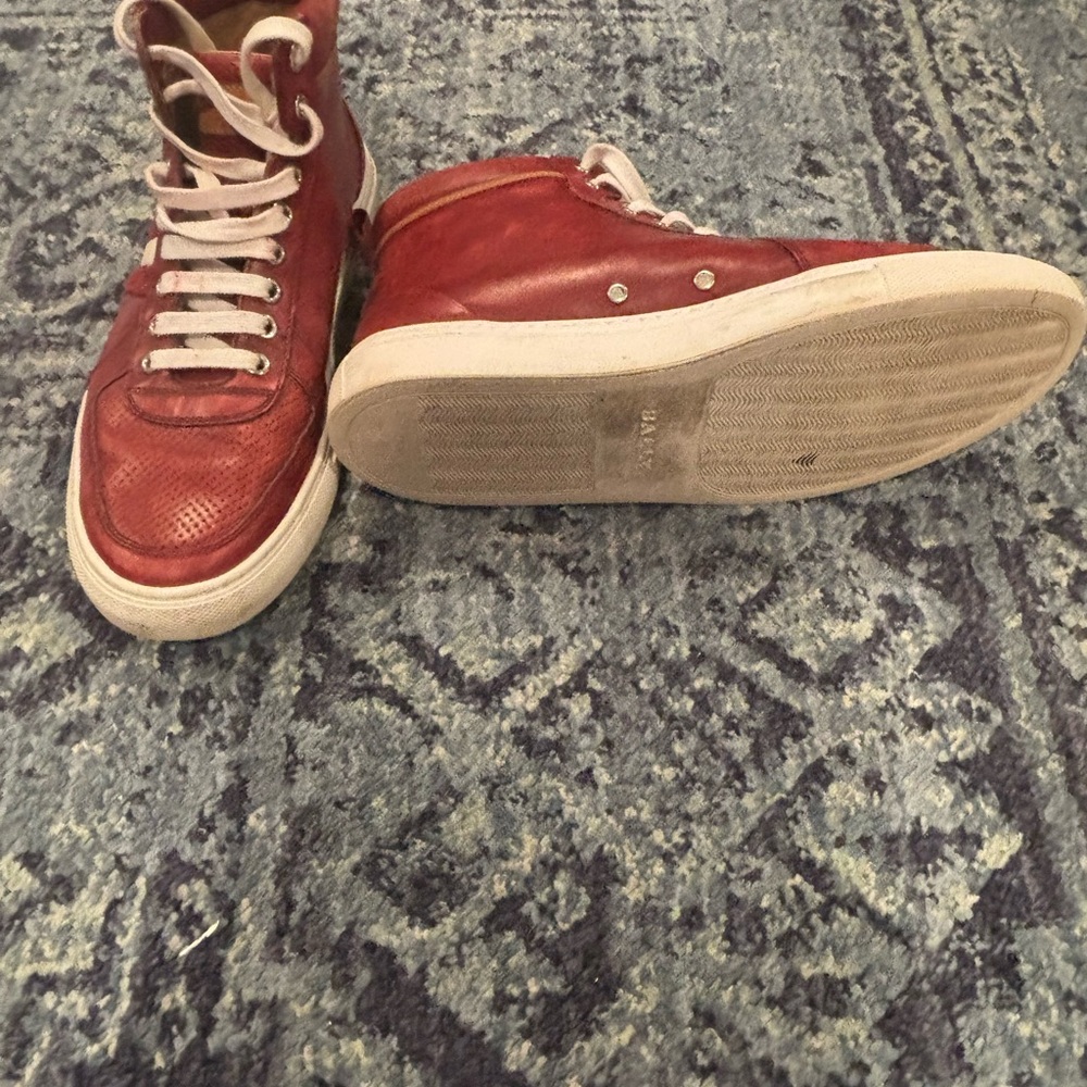 Bally Hightop Leather Sneakers - Picture 6 of 12